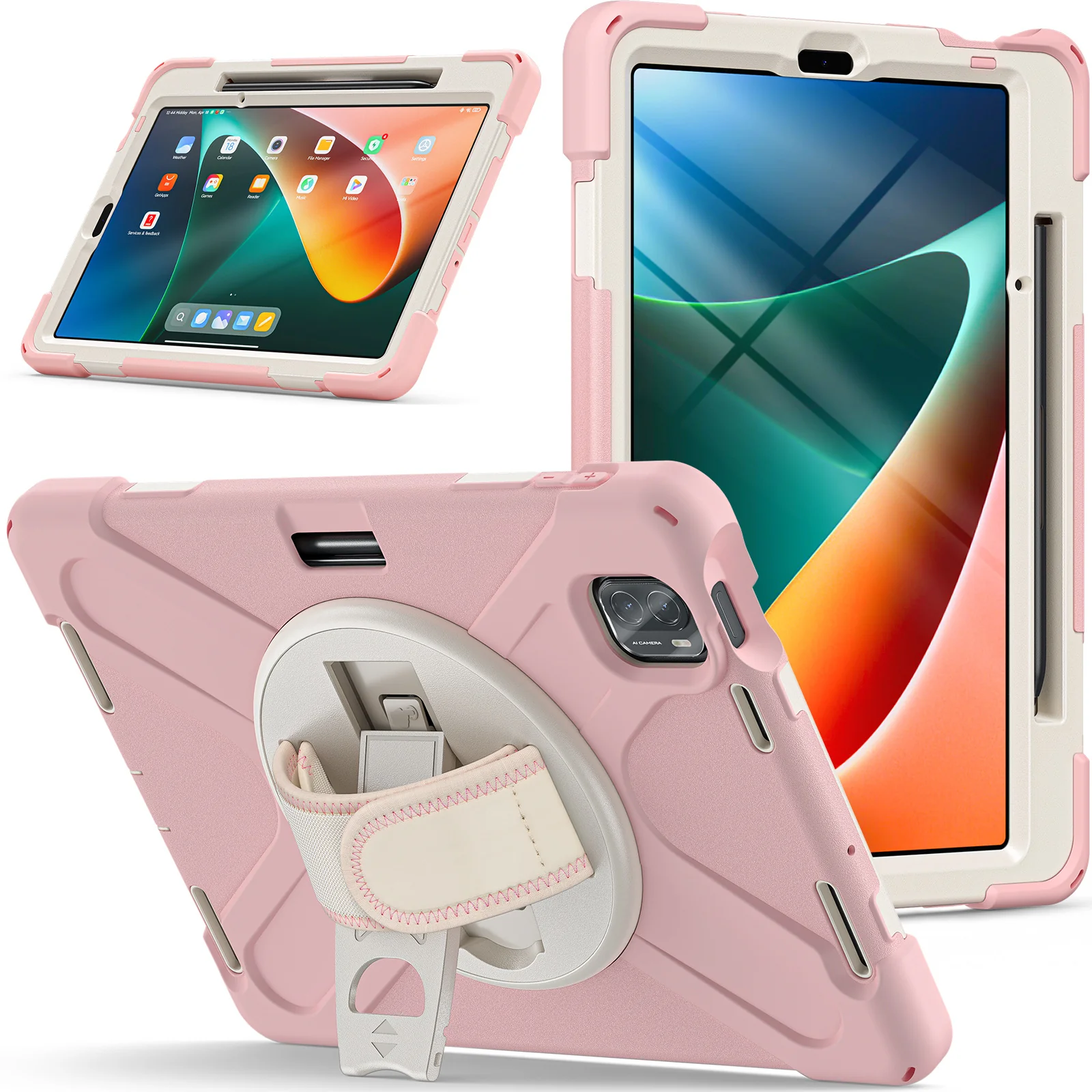 [Built-in Stand][With Wrist Strap] Xiaomi Mi Pad 5/Pro 11’’ (2021) EVA Kid Friendly Heavy Duty Ring Holder Case - Image 16