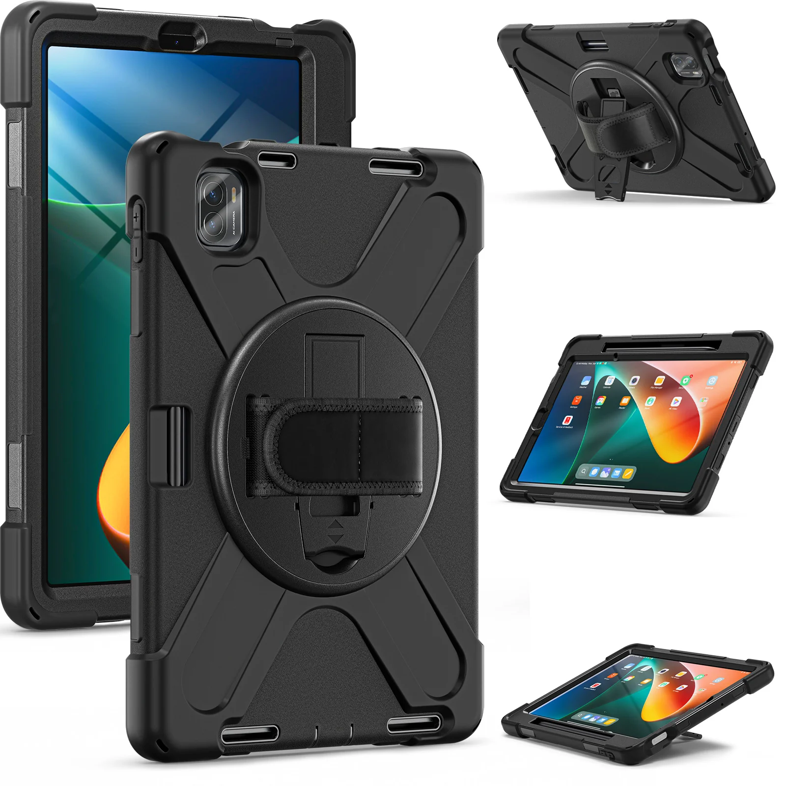 [Built-in Stand][With Wrist Strap] Xiaomi Mi Pad 5/Pro 11’’ (2021) EVA Kid Friendly Heavy Duty Ring Holder Case - Image 2