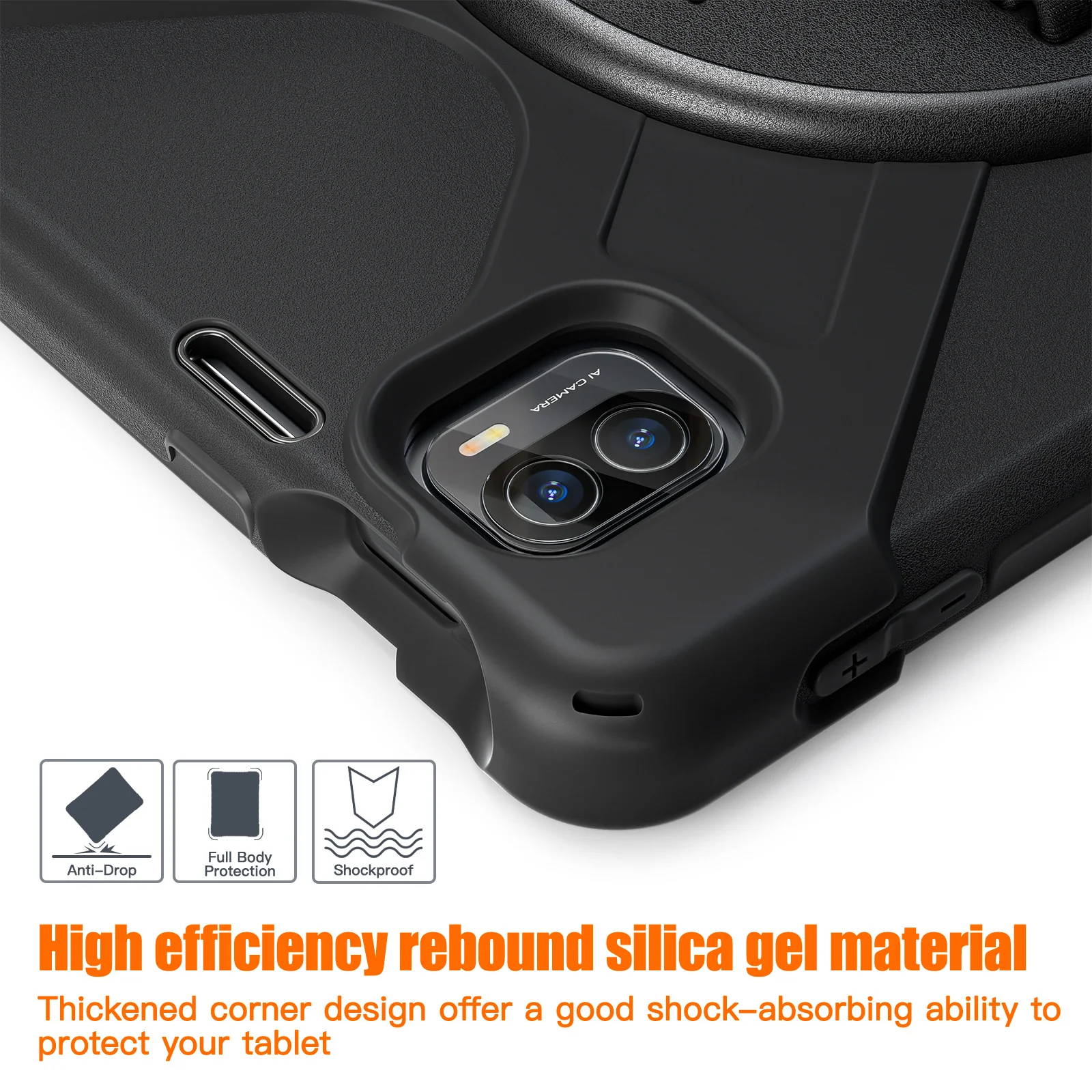[Built-in Stand][With Wrist Strap] Xiaomi Mi Pad 5/Pro 11’’ (2021) EVA Kid Friendly Heavy Duty Ring Holder Case - Image 7