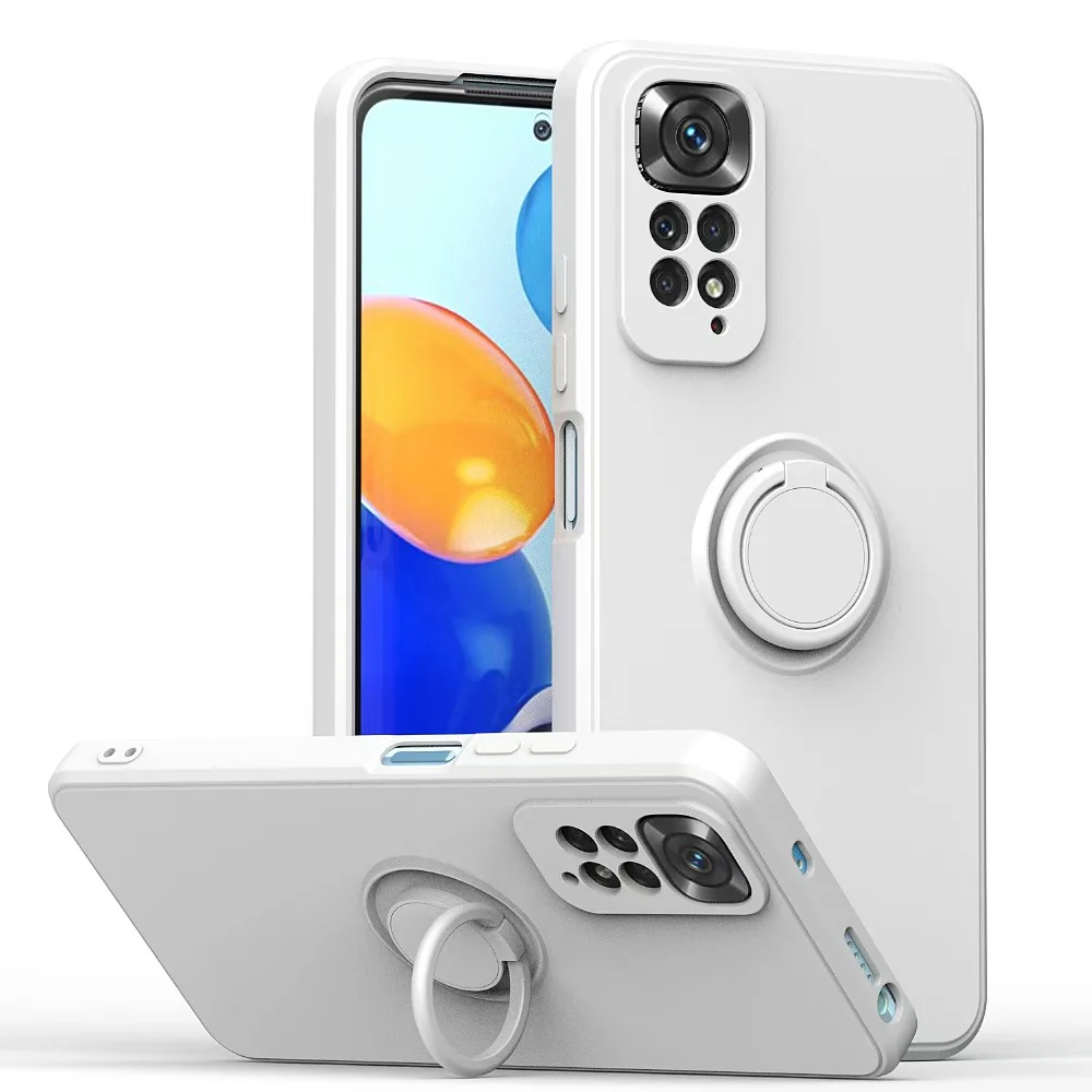 [Built-in Stand] Xiaomi Redmi Note 11/S Liquid Silicone Drop-Proof Stand Series Case - Image 12
