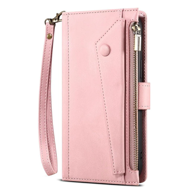 [Built-in Strap][With Card Slot] Motorola Moto Edge 60 Fusion - Premium Leather Shockproof Wallet Case - Image 2