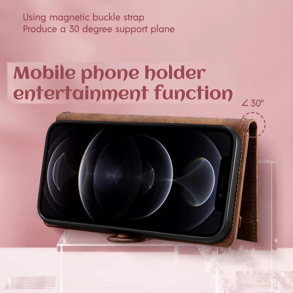 [Built-in Strap][With Card Slot] Motorola Moto Edge 60 Fusion - Premium Leather Shockproof Wallet Case - Image 7