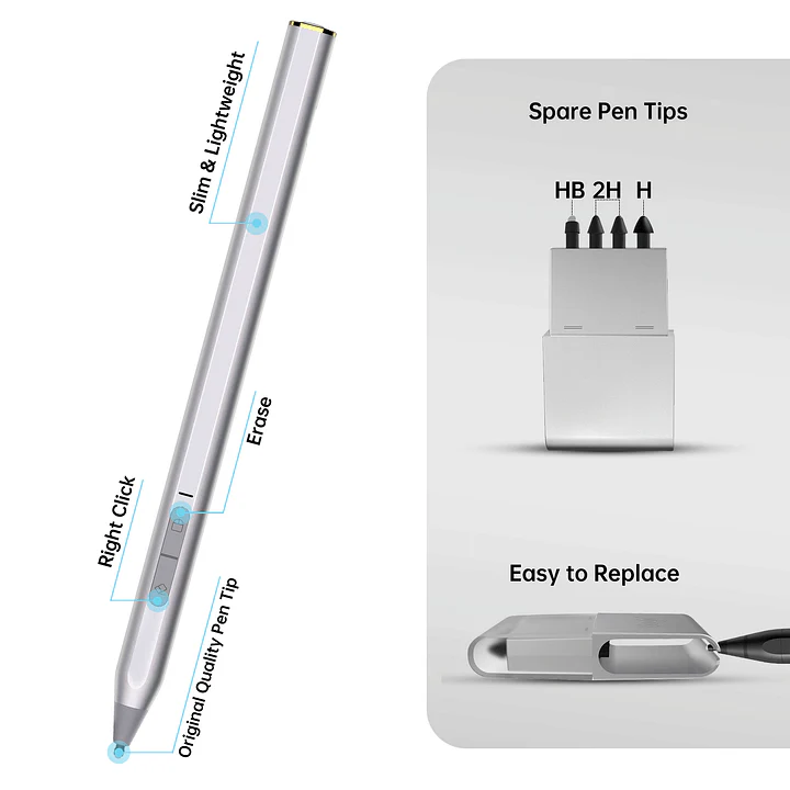 [C582S][Bluetooth] Microsoft Surface/ASUS/HP/DELL Windows 11/10 Compatible Stylus Touch Pen - Image 7