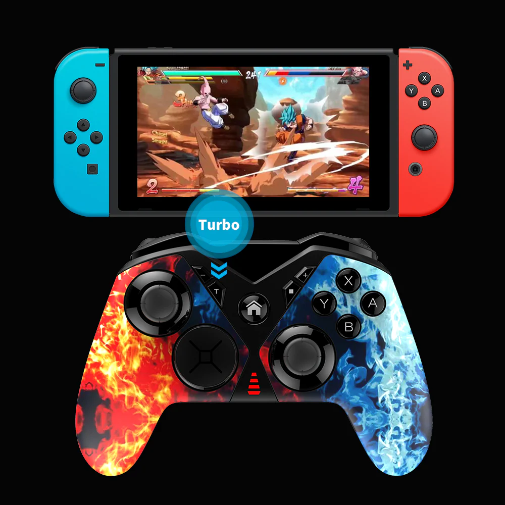 [Camouflage Color] Nintendo Switch/Android/PC Bluetooth Wireless Ergonomic Gamepad 6-Axis Vibration Game Controller - Image 4