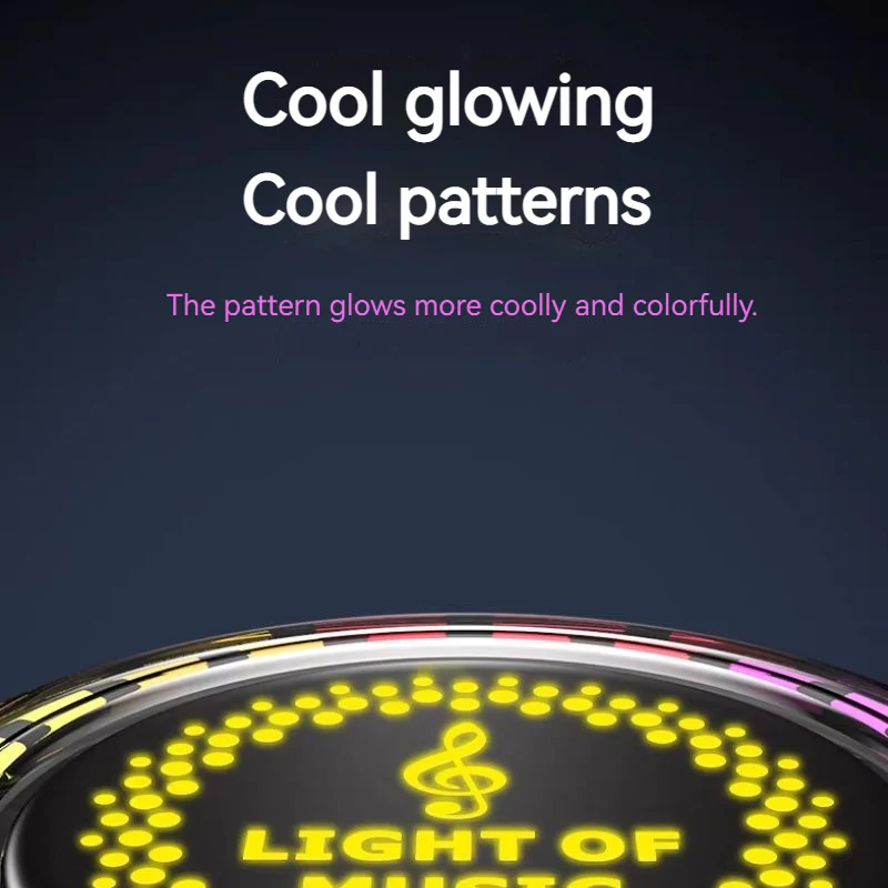 Car RGB Voice Control Synchronous Rhythm Light Colorful Music Ambient Magnetic Light - Image 5