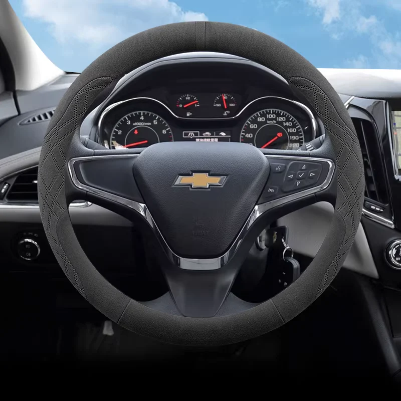 Chevrolet Ultra-thin Suede Style Steering Wheel Cover For Cruze, Monza, Sail, Cavalier, Malibu, Equinox - Image 9