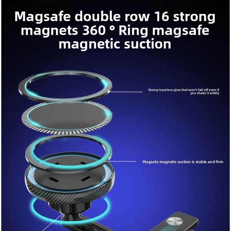 Custom-Fit Car Holder- Tesla Model 3/Y MagSafe Magnetic 360° Adjustable Screen Mount - Image 4