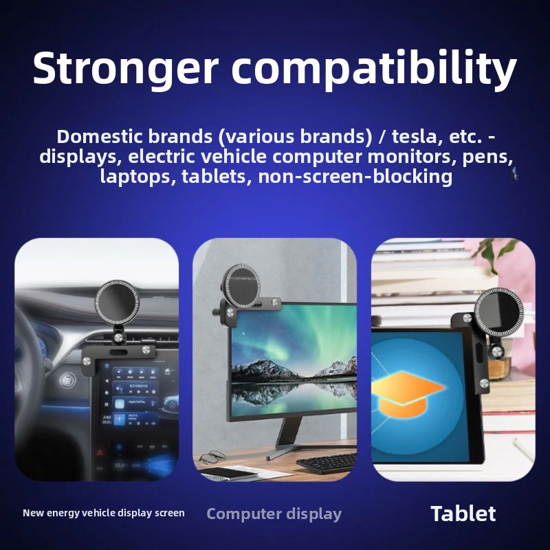 Custom-Fit Car Holder- Tesla Model 3/Y MagSafe Magnetic 360° Adjustable Screen Mount - Image 8