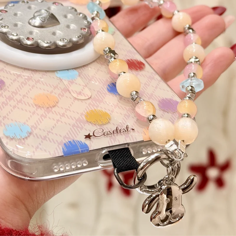 Cute Beaded Portable Phone Chain Pendant - Image 3