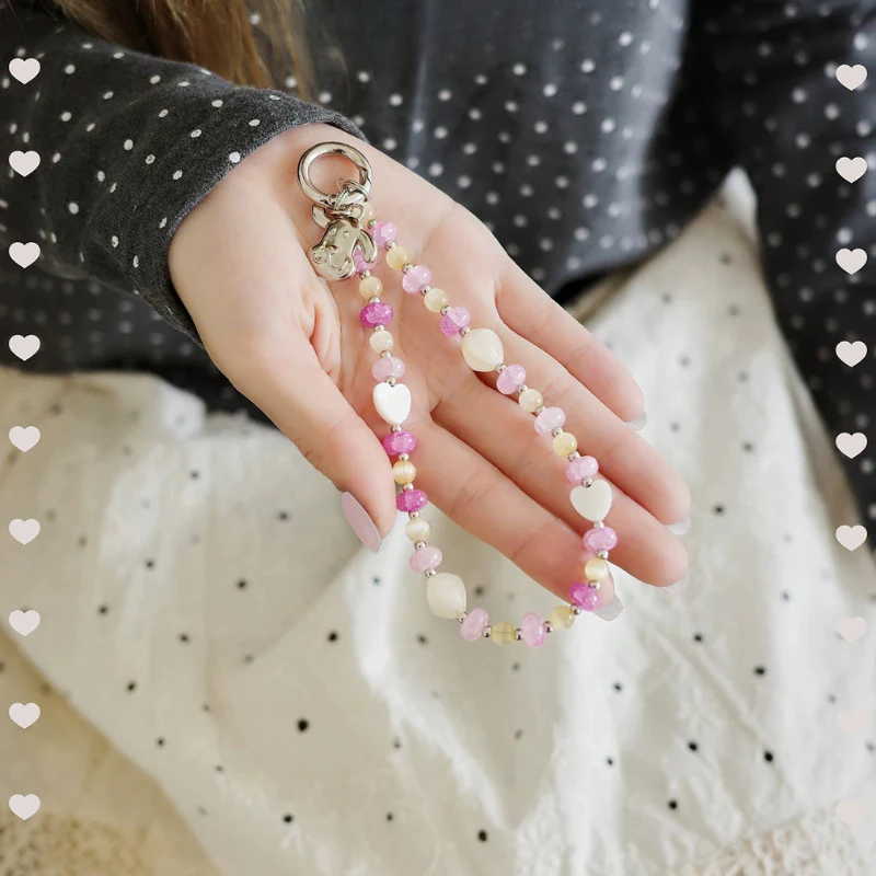 Cute Beaded Portable Phone Chain Pendant - Image 4