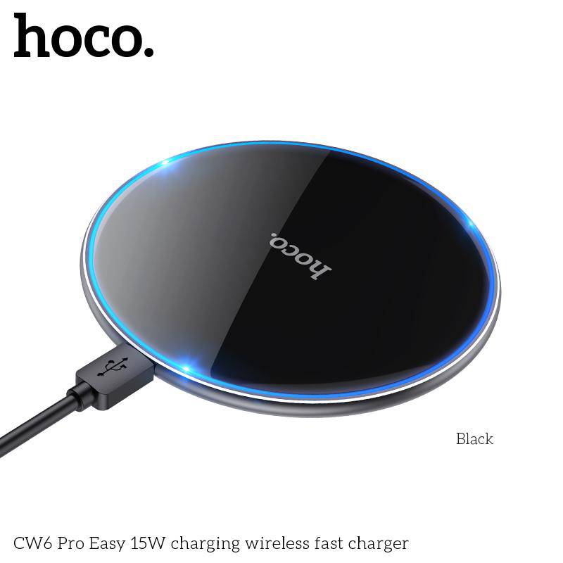 [CW6 Pro] HOCO Ultra-Thin Easy Pro 15W Fast Wireless Charger Charging Pad - Image 4