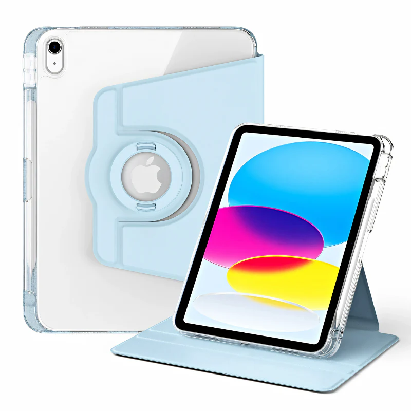 [Detachable] Apple iPad 5/6 9.7'' 5/6th Gen (2017/2018) 360° Rotating Transparent Back Panel Shockproof Case - Image 10