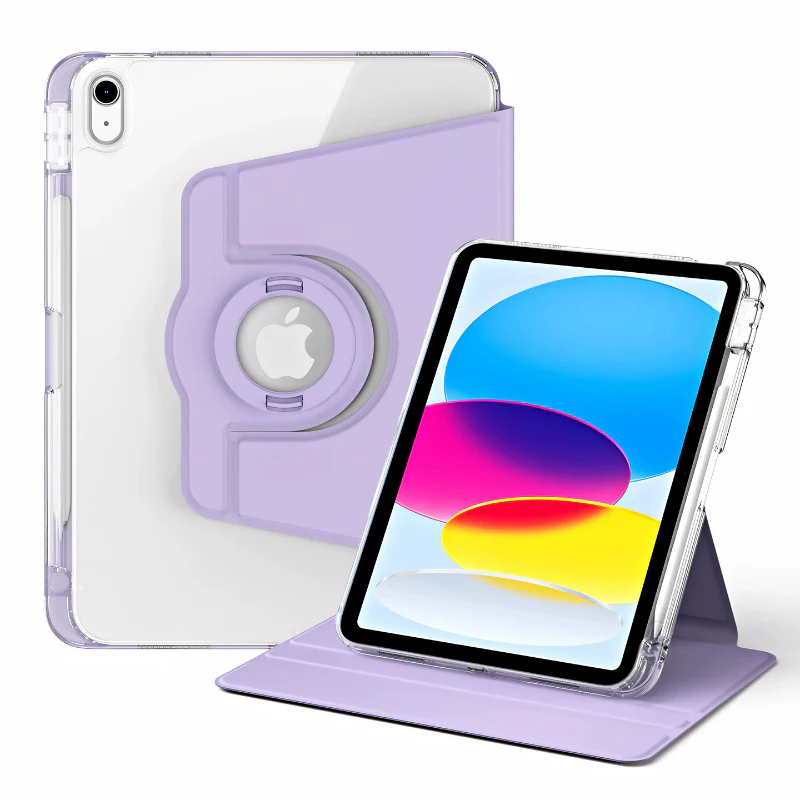 [Detachable] Apple iPad 5/6 9.7'' 5/6th Gen (2017/2018) 360° Rotating Transparent Back Panel Shockproof Case - Image 11