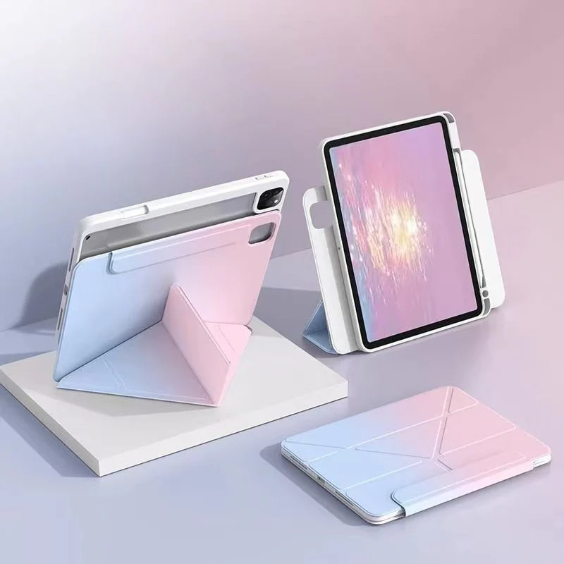 [Detachable] Apple iPad Pro 13-inch M4/M5 (2024/2025) 720° Rotatable Gradient Full-cover Case With Pen Slot - Image 13