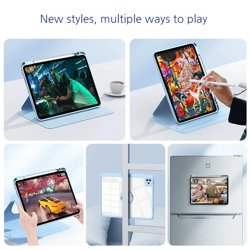 [Detachable] Apple iPad Pro 11-inch M4/M5 (2024/2025) - Smart Detachable 360 Degree Rotation Flip Stand Case - Image 5