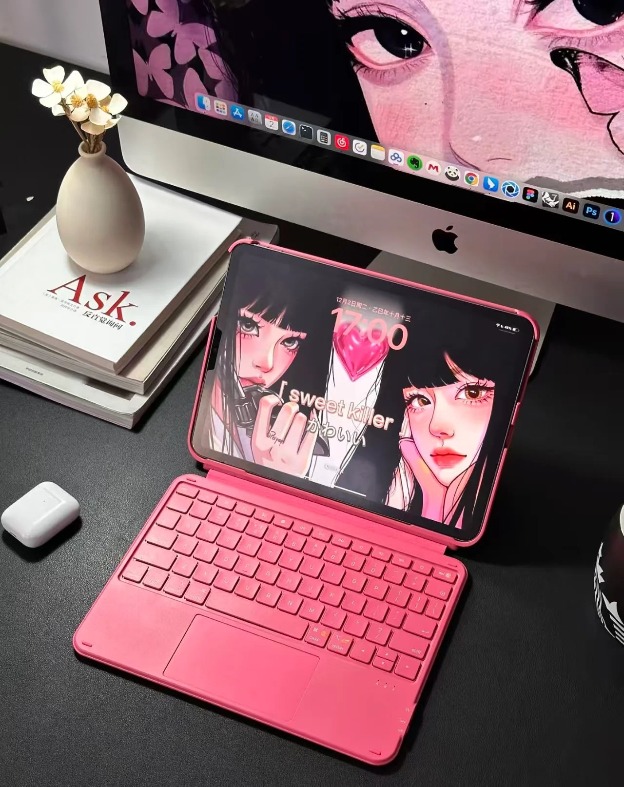[Detachable] Apple iPad Air 4/5 10.9'' 4/5th Gen (2020/2022) Inateck Magnetic Touchpad Wireless Keyboard Case - Image 18
