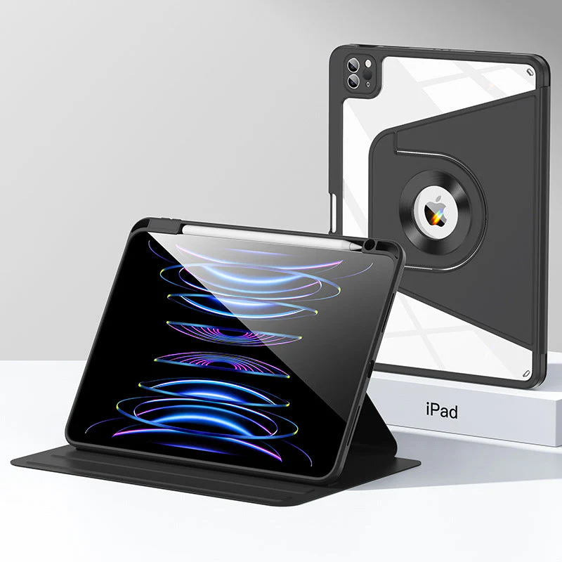 [Detachable] Apple iPad Pro 11-inch M4/M5 (2024/2025) - Smart Detachable 360 Degree Rotation Flip Stand Case - Image 8