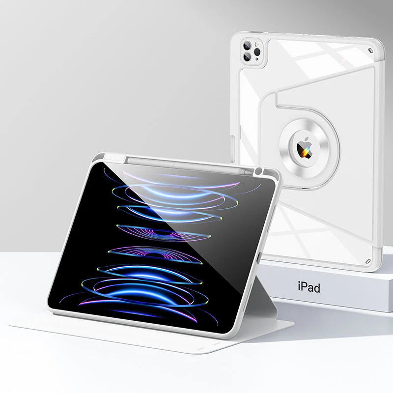 [Detachable] Apple iPad Pro 13-inch M4/M5 (2024/2025) - Smart Detachable 360 Degree Rotation Flip Stand Case - Image 9