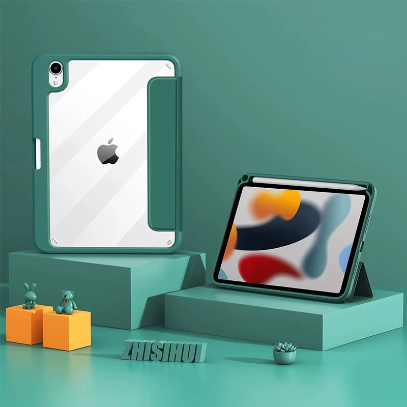 [Detachable][Buil-in Pen Slot] Apple iPad Air 4/5 10.9'' 4/5th Gen (2020/2022) Detachable Three-fold Shockproof Leather Case - Image 10