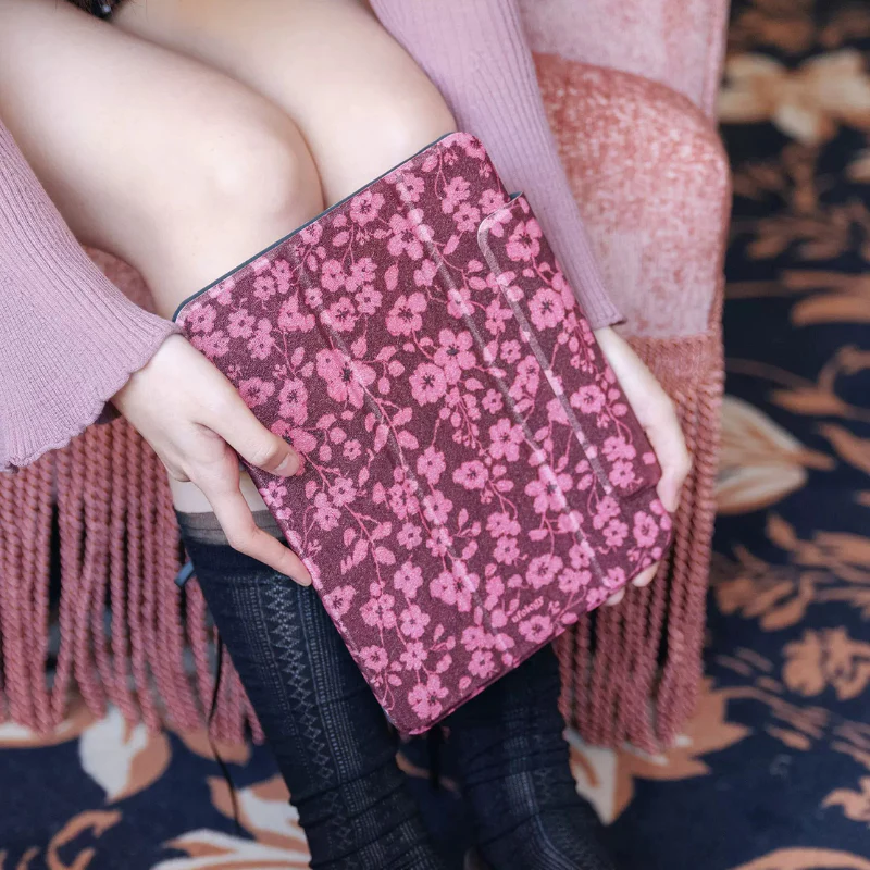 [Detachable][Built-in Pen Slot] Apple iPad 10.9/11'' 10/11th Gen (2022/2025) Floral Magnetic Double-Sided Full-Cover Protective Case - Image 6