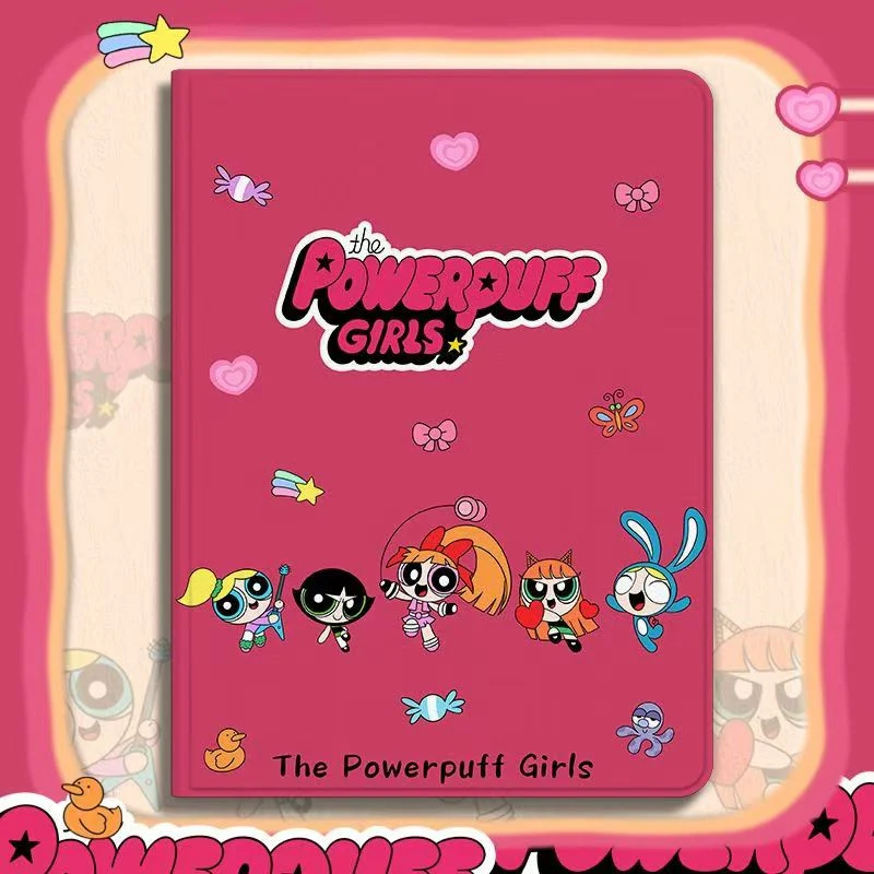[Detachable][Built-in Pen Slot] Apple iPad 7/8/9 10.2'' 7/8/9th Gen (2019/2020/2021) Powerpuff Girls Smart 360° Degree Rotate Stand Shockproof Flip Cover Case - Image 2