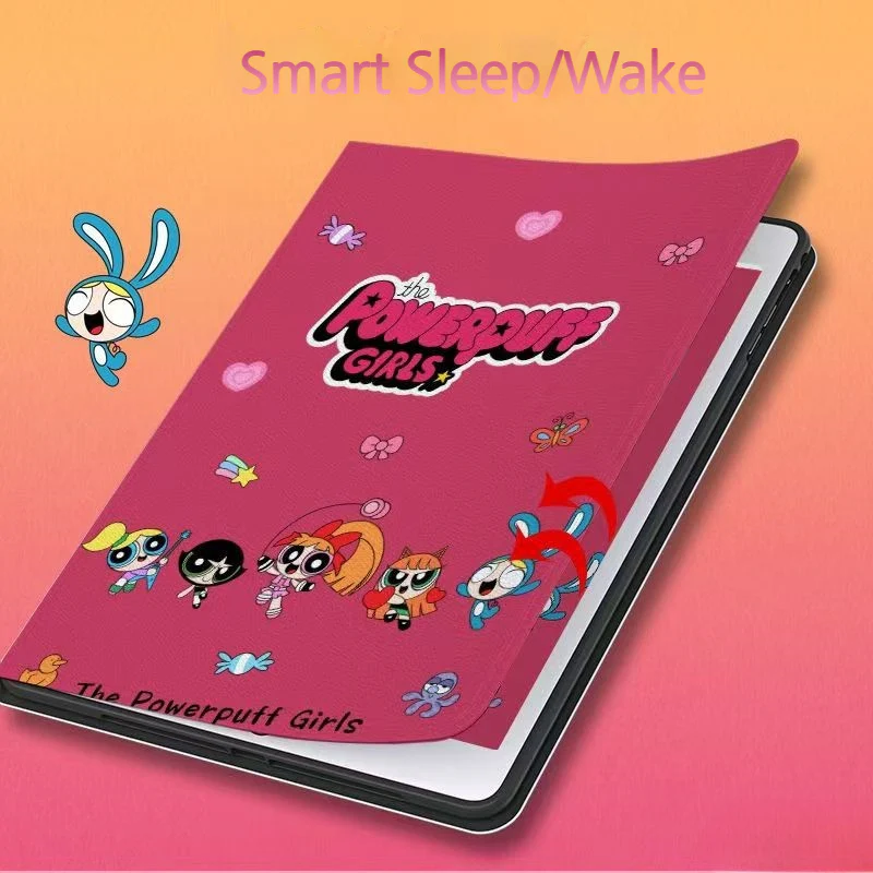 [Detachable][Built-in Pen Slot] Apple iPad 7/8/9 10.2'' 7/8/9th Gen (2019/2020/2021) Powerpuff Girls Smart 360° Degree Rotate Stand Shockproof Flip Cover Case - Image 9