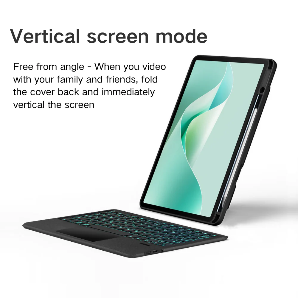 [Detachable] Huawei MatePad 10.4 (2020/2022) Magnetic Wireless Touchpad Keyboard Case - Image 2