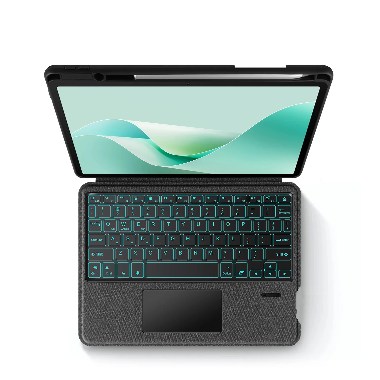 [Detachable] Huawei MatePad 10.4 (2020/2022) Magnetic Wireless Touchpad Keyboard Case - Image 9