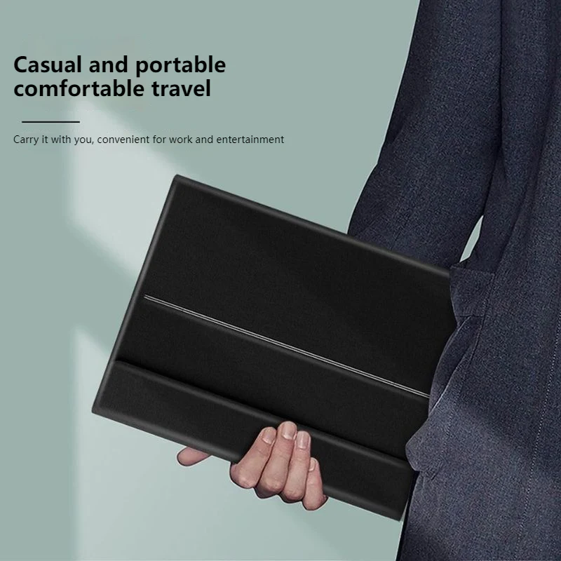 [Detachable Keyboard][With RGB Backlit] Samsung Galaxy Tab S7 Plus & S8 Plus 12.4" - Business Metal Hinge Touch Bluetooth Keyboard Case - Image 9