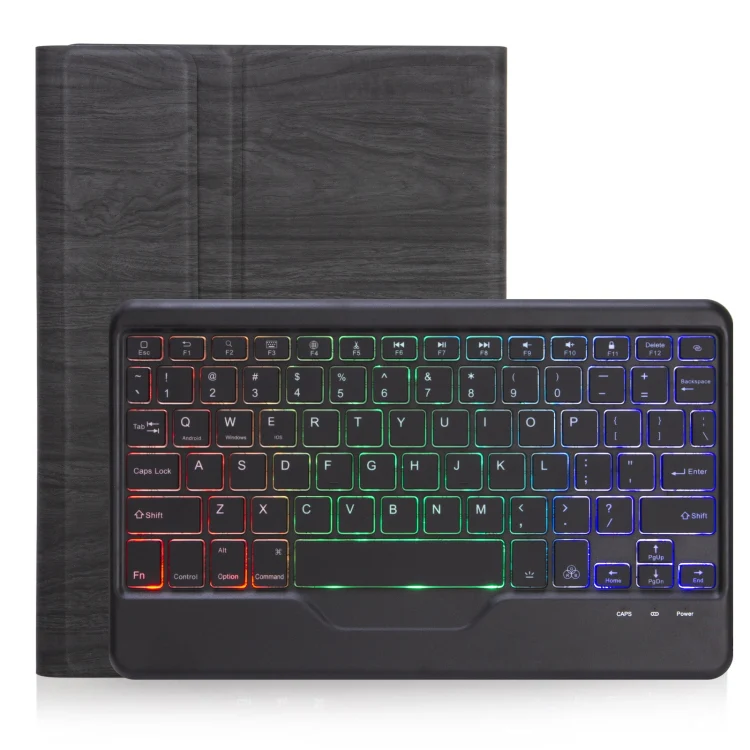 [Detachable] Microsoft Surface Go 1/2/3/4 - Wood Grain Full Covered Flip Case With Wireless Bluetooth Touch Keyboard - Image 6