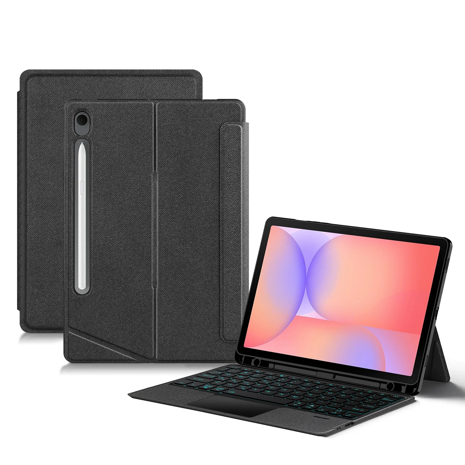 [Detachable] Samsung Galaxy Tab S11 11" (2025) Smart Trackpad Blutooth Wireless Keyboard Case With RGB Backlit