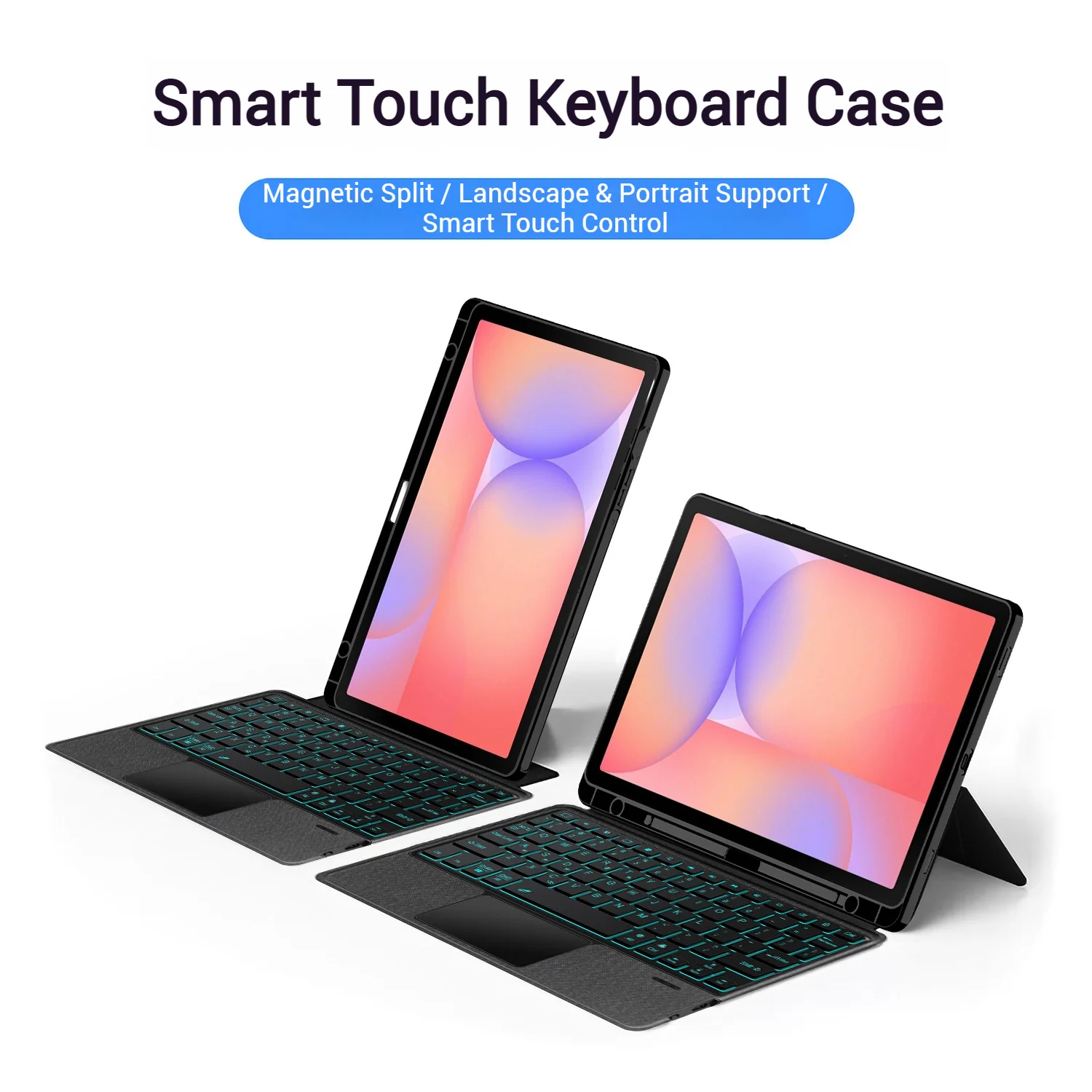 [Detachable] Samsung Galaxy Tab S11 11" (2025) Smart Trackpad Blutooth Wireless Keyboard Case With RGB Backlit - Image 2