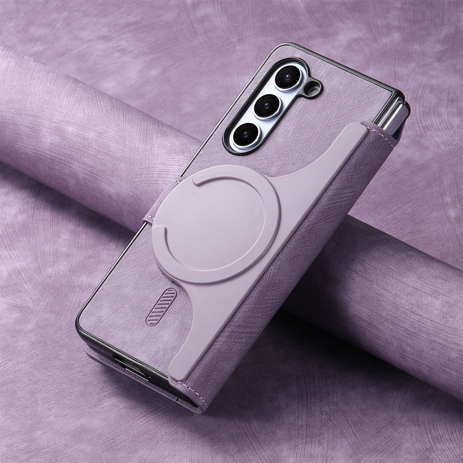 [Detachable] Samsung Galaxy Z Fold5 SM-F946 Leather Flip Shockproof Wallet Series Case With Card Slot - Image 3