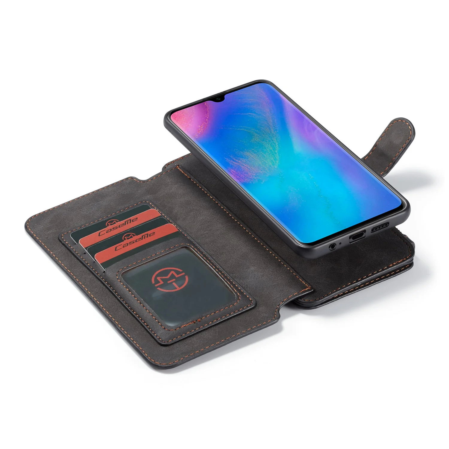 [Detachable][With Card Slot] Huawei Mate 20/Pro Multi-Functional Leather Flip Shockproof Wallet Case - Image 4