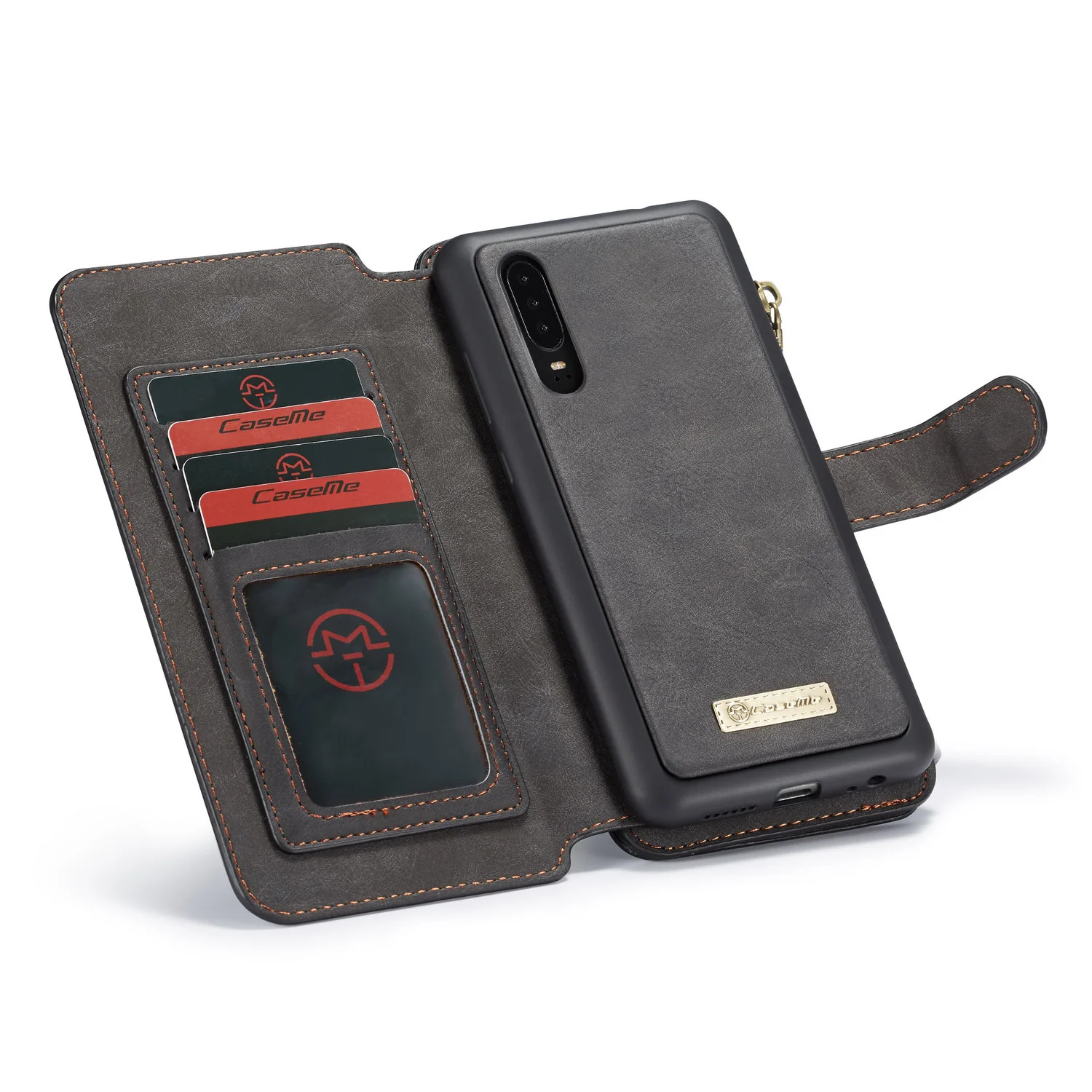 [Detachable][With Card Slot] Huawei Mate 20/Pro Multi-Functional Leather Flip Shockproof Wallet Case - Image 6