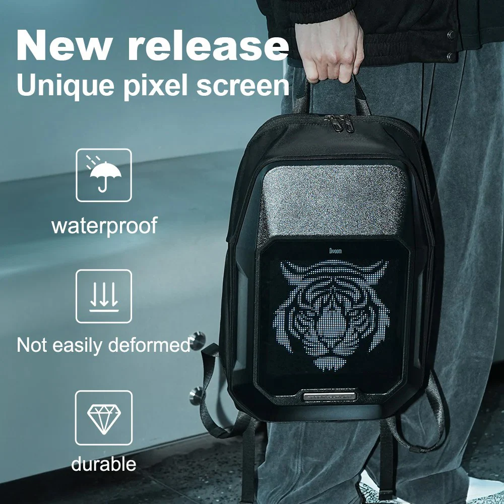 Divoom Cyber-Bag Pixel Art LED Backpack - Image 4