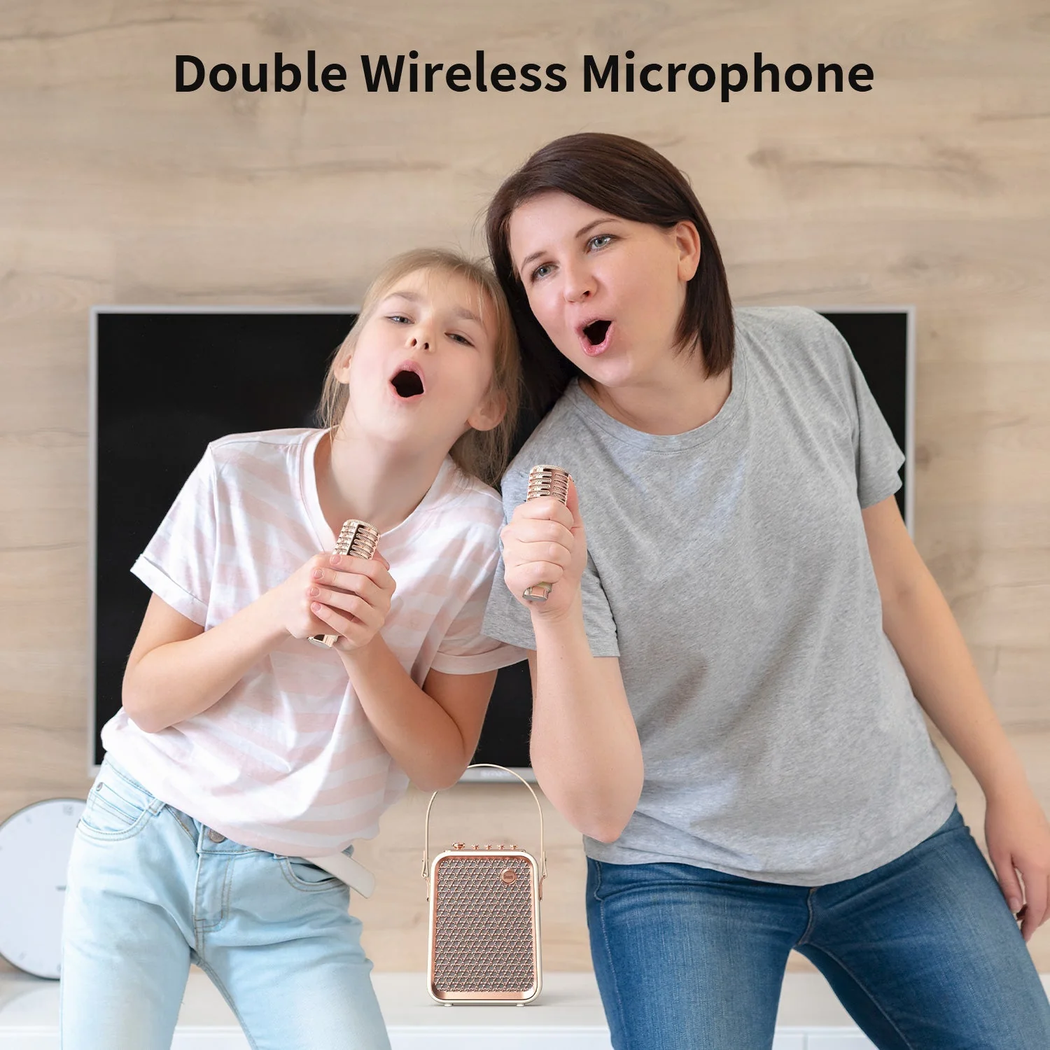 Divoom Songbird-HQ Portable Karaoke Bluetooth Speaker | Home KTV Sound Set 50W Powerful Sound, 6 Microphone Modes, Bluetooth 5.2 Connectivity, 36Wh Battery Capacity - Image 5