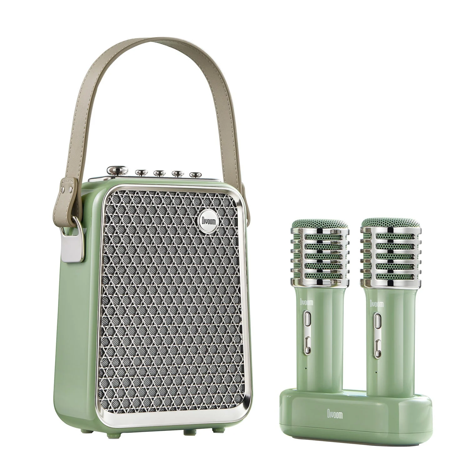 Divoom Songbird-HQ Portable Karaoke Bluetooth Speaker | Home KTV Sound Set 50W Powerful Sound, 6 Microphone Modes, Bluetooth 5.2 Connectivity, 36Wh Battery Capacity - Image 8