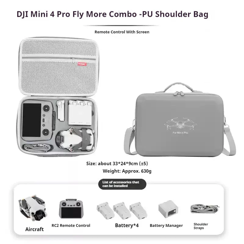 DJI Mini 3/4 Pro/2 SE Storage Bag Portable Case - Image 10