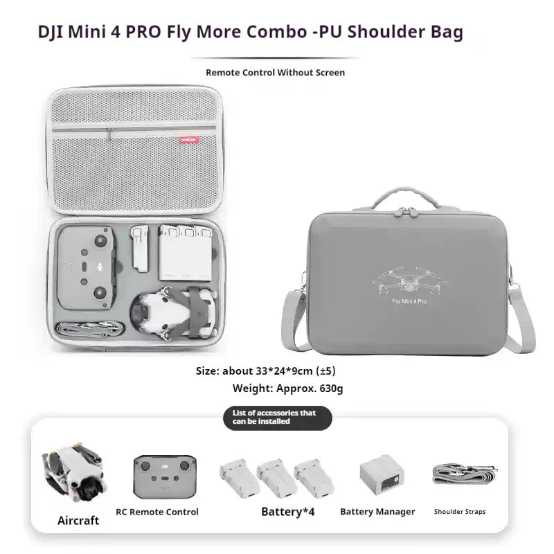 DJI Mini 3/4 Pro/2 SE Storage Bag Portable Case - Image 13