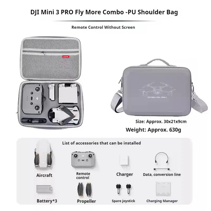 DJI Mini 3/4 Pro/2 SE Storage Bag Portable Case - Image 14