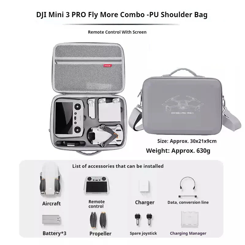 DJI Mini 3/4 Pro/2 SE Storage Bag Portable Case - Image 15