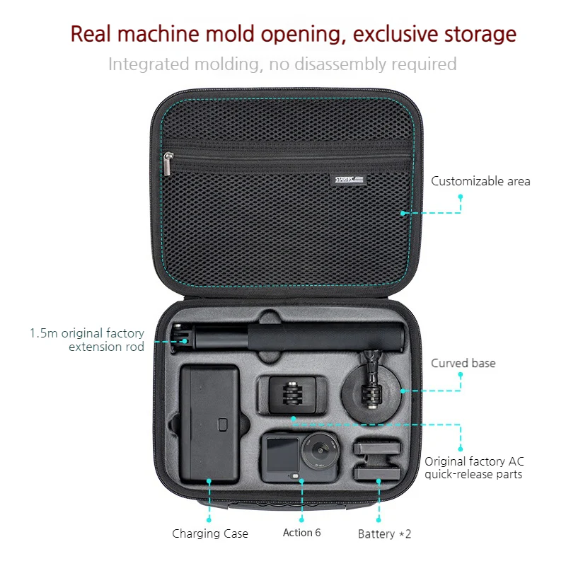 DJI Osmo Action 6 – STARTRC Portable Action Camera Carrying Case Storage Bag - Image 6
