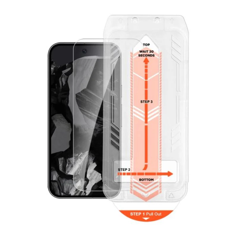 [Easy Automatic Fit Self-Installation Kit] Google Pixel 9/Pro/XL - Magic Box Full Covered 9H Hardness HD Tempered Glass Screen Protector