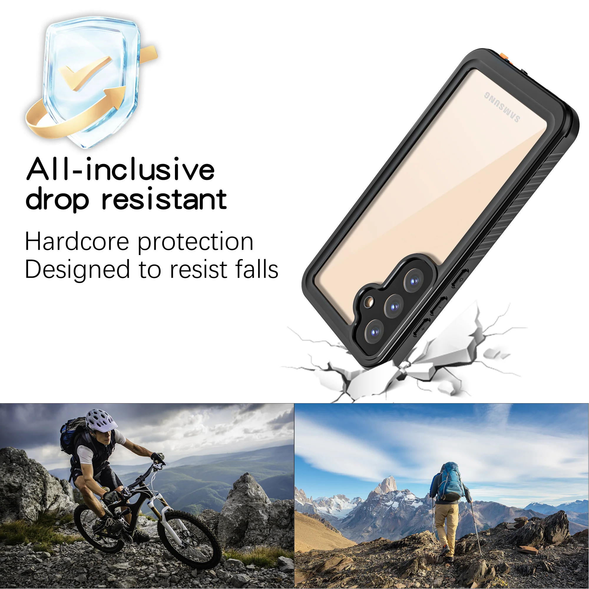 [FM Series] Samsung Galaxy S25 Plus - Redpepper Full Covered Waterproof Heavy Duty Tough Armor Case - Image 6