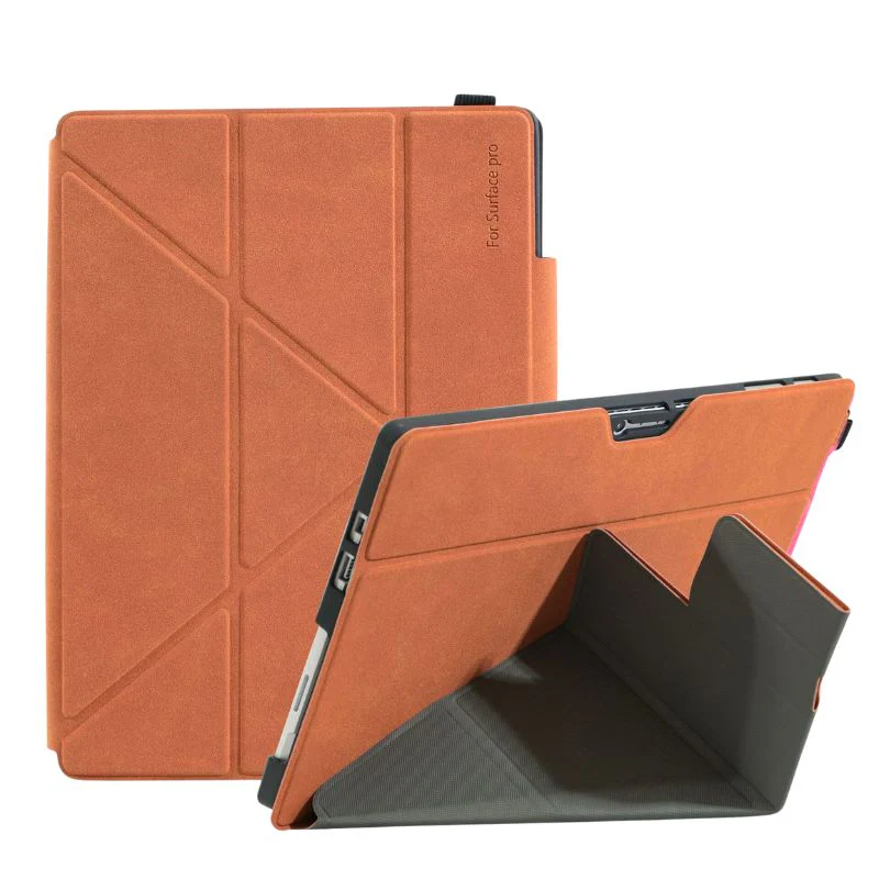 [Foldable] Microsoft Surface Pro 4/5/6/7 - Business Full Coverage Magnetic Flip Leather Case - Image 4
