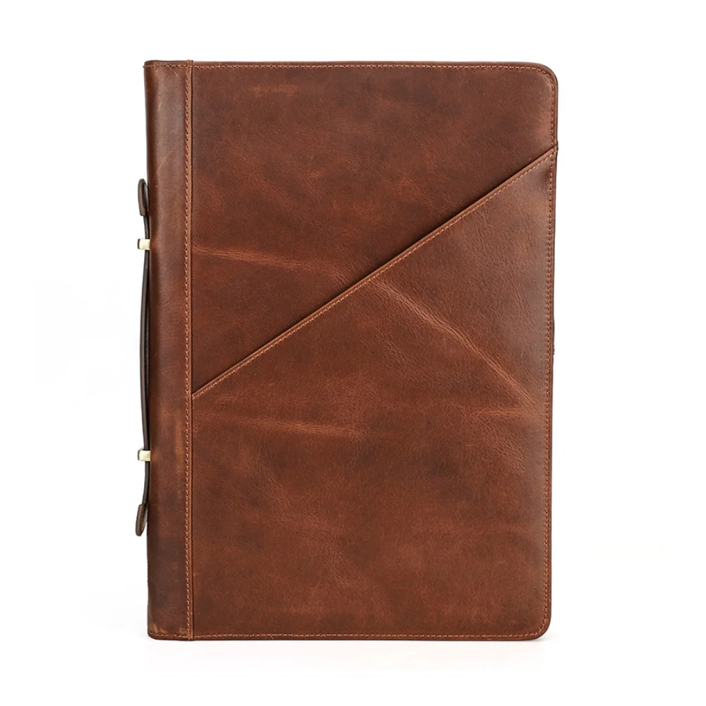 For Apple MacBook 15.4" - Genuine Leather Laptop Carrying Protective Case - Image 2