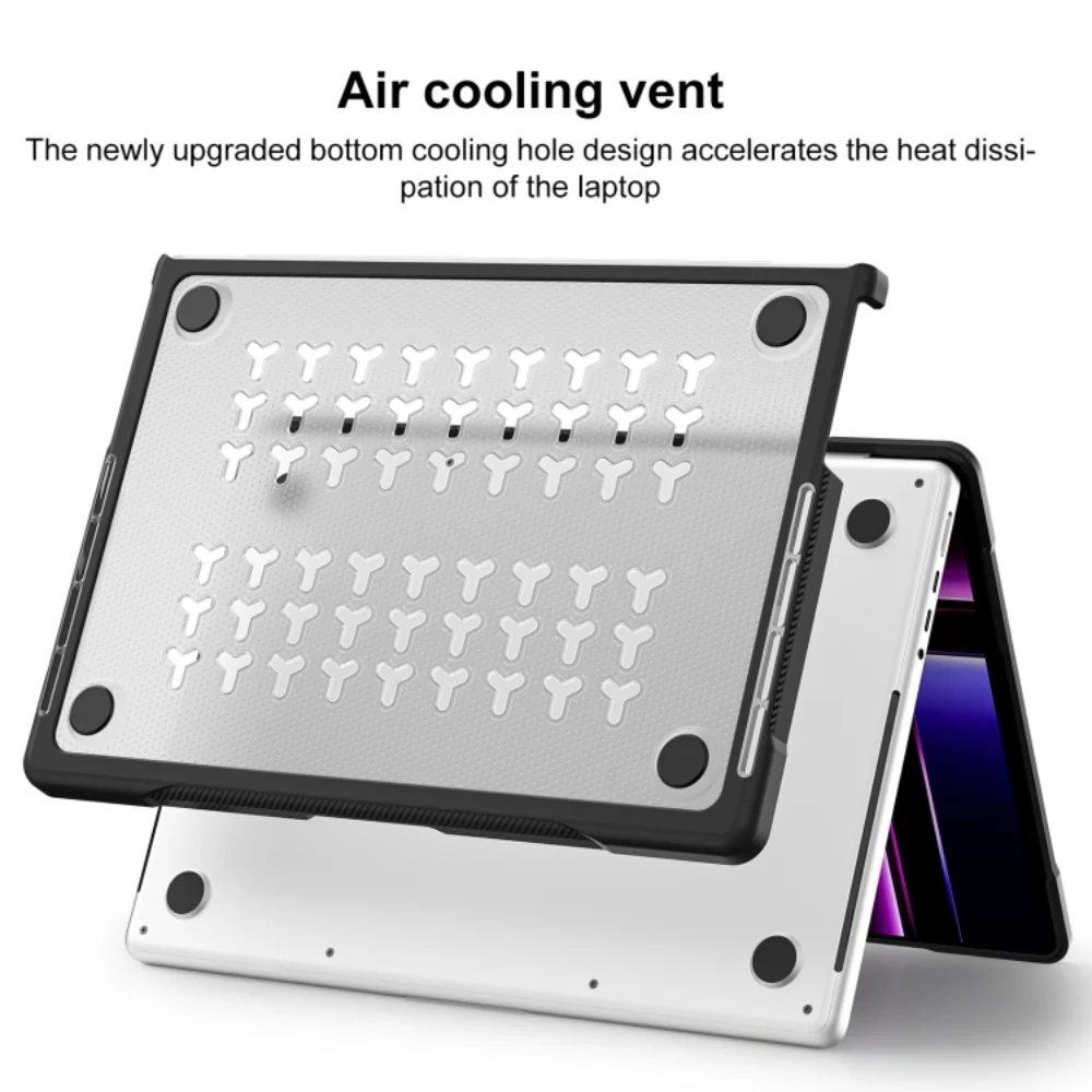 For MacBook Pro 14.2" (A2442/A2779/A2918/A2992) - Dot Translucent Laptop Protective Case - Image 10