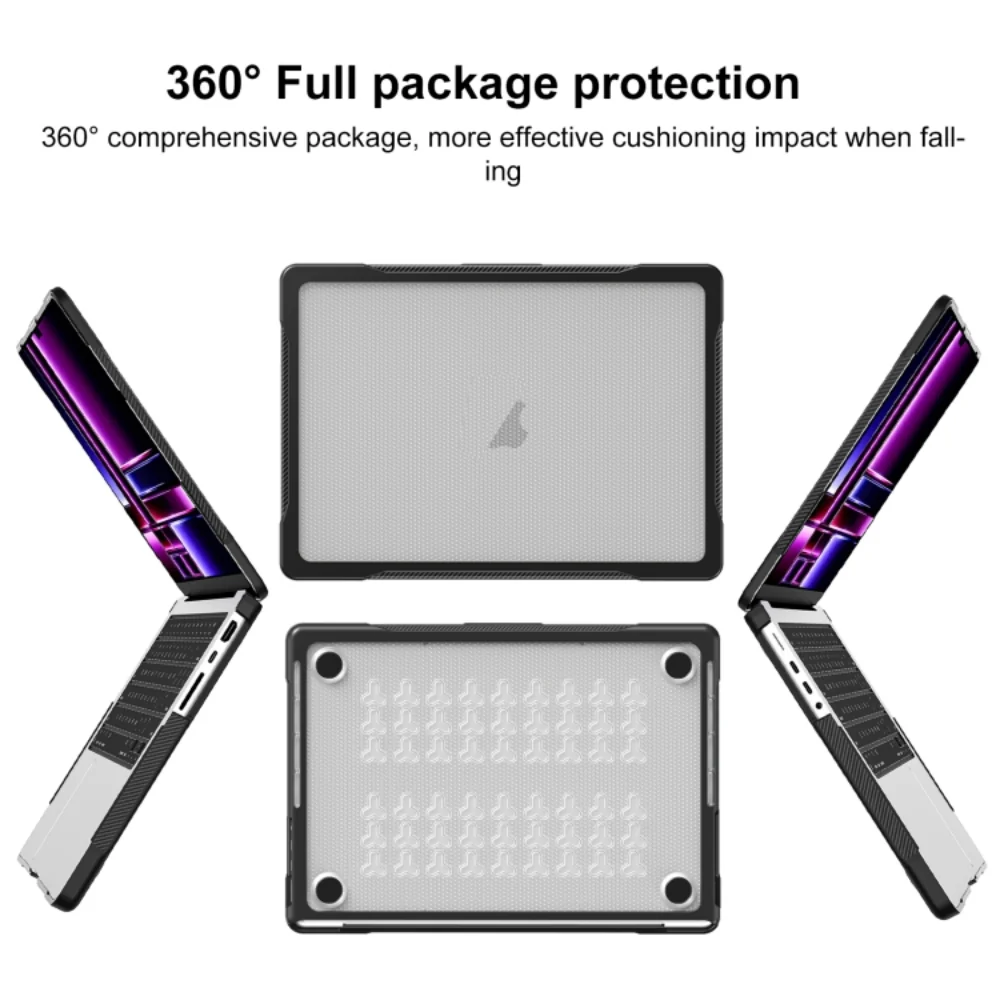 For MacBook Pro 14.2" (A2442/A2779/A2918/A2992) - Dot Translucent Laptop Protective Case - Image 11