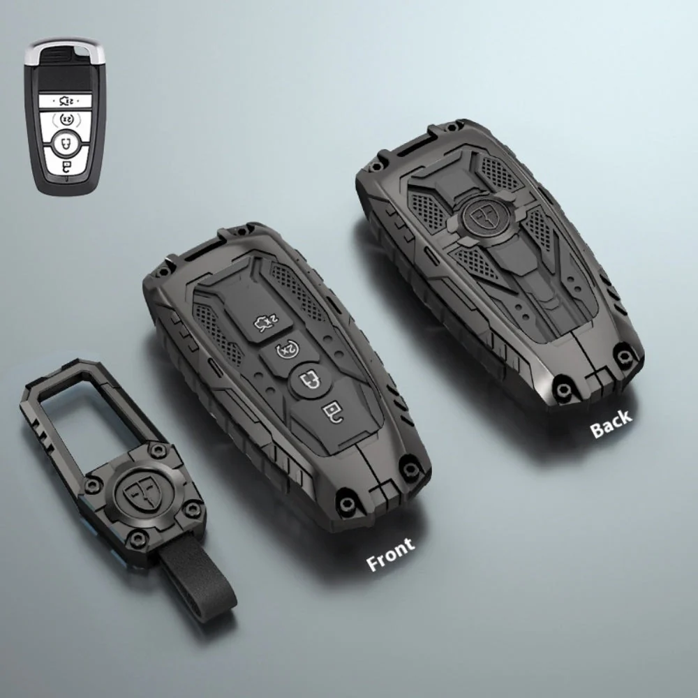 Ford Heavy-Duty Mecha Car Key Fob Case Cover For Mondeo, Focus, Mustang, Fusion, Raptor F-150, F-250, F-350, F-450, F-550, Edge, Explorer, Maverick - Image 5